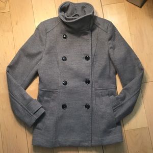 H&M womens gray sz m peacoat NWOT